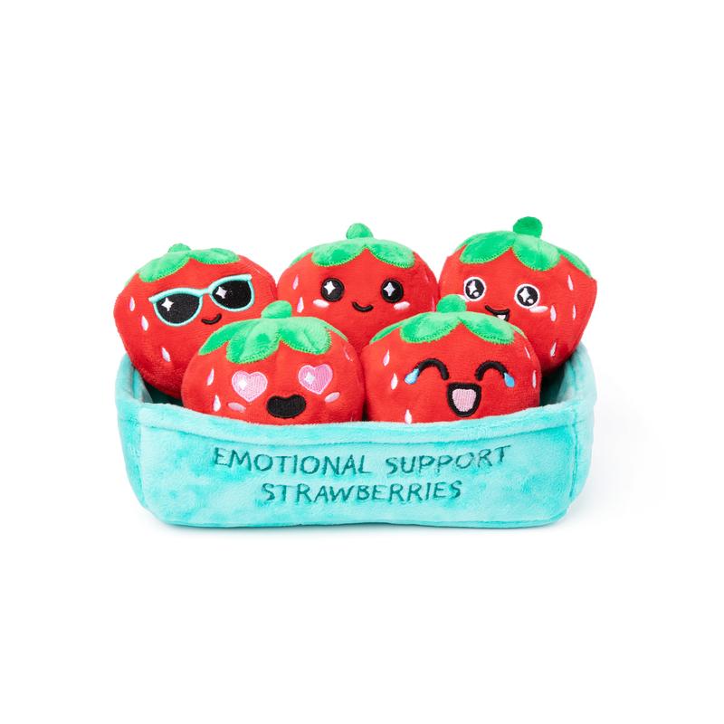 Emotional Support Strawberries - Cuddly Plush Comfort Food