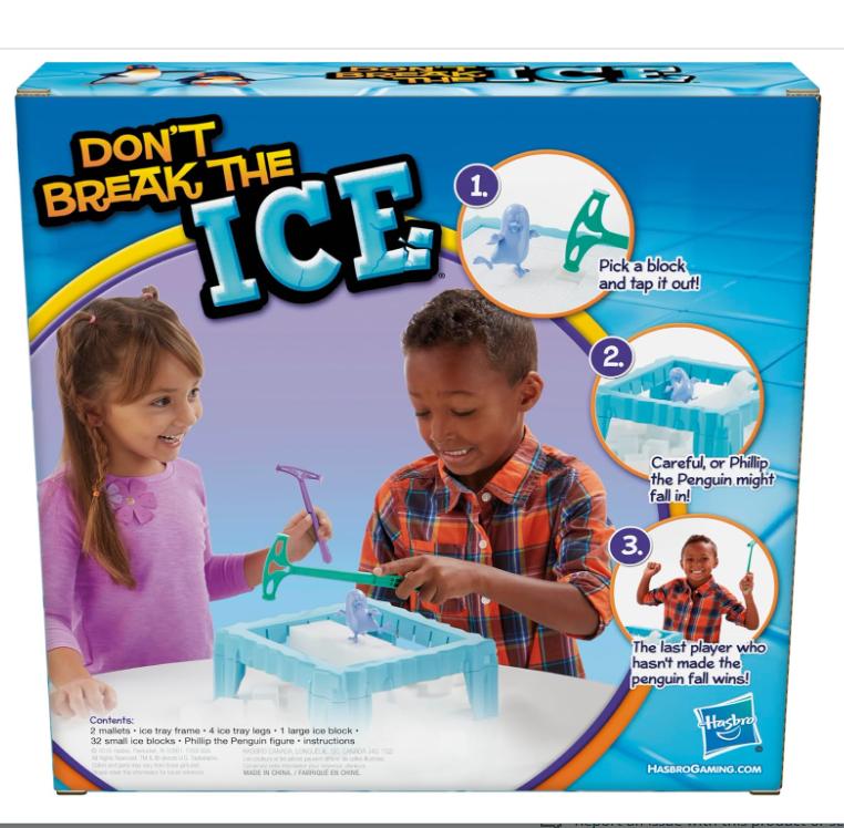 Hasbro Gaming Don't Break The Ice Preschool Game, Board Games for Kids Ages 3 and Up