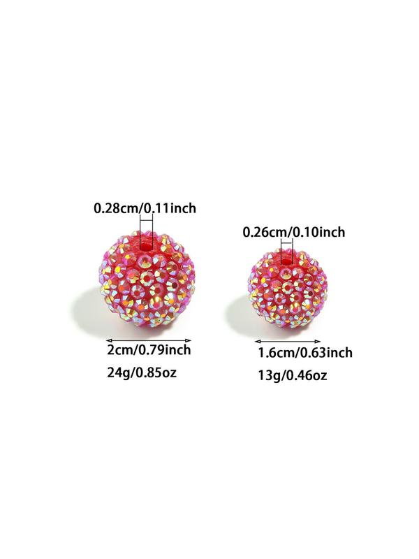 Resin Beads, Colorful Bubble Beads, Fashionable Beads for DIY Necklace Bracelet Earrings, Jewelry Making Accessories for Women & Girls