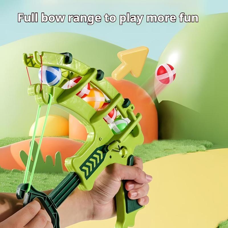 Dinosaur Design Toy Bow and Arrow, Indoor Shooting Game, Throwing Ball Toy, Outdoor Sports Toy for Kids, Birthday Gift for Boys & Girls