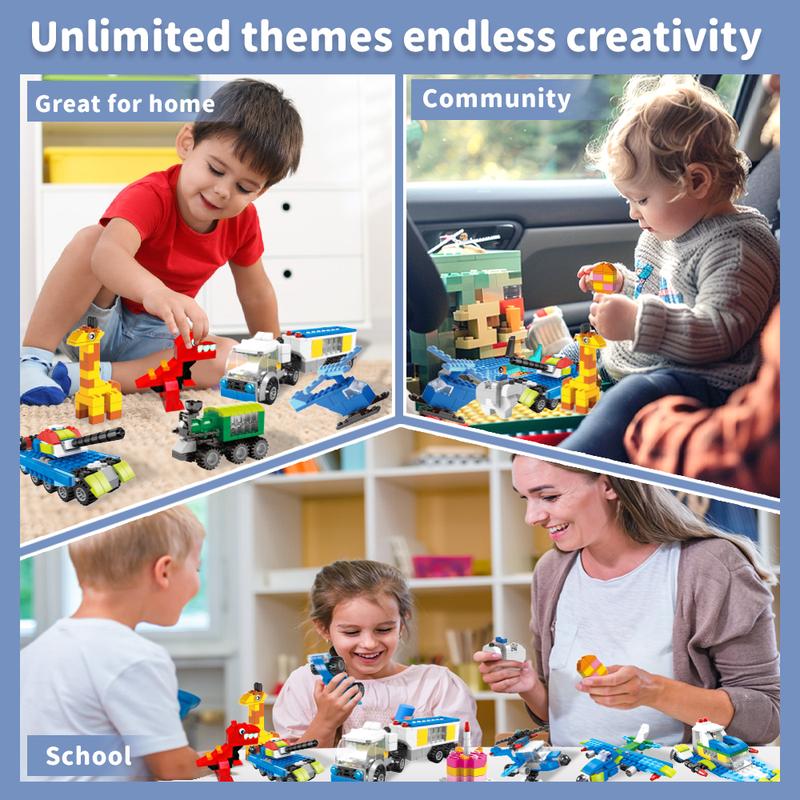 1100PCS Assorted Building Blocks Set for Boys Girls Birthday Gift Classroom Exchange Gift