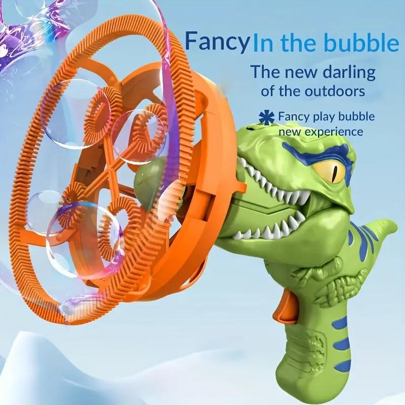 Dinosaur Bubble Machine Model Blowing Big Bubble Fully Automatic Handheld Electric Bubble Machine