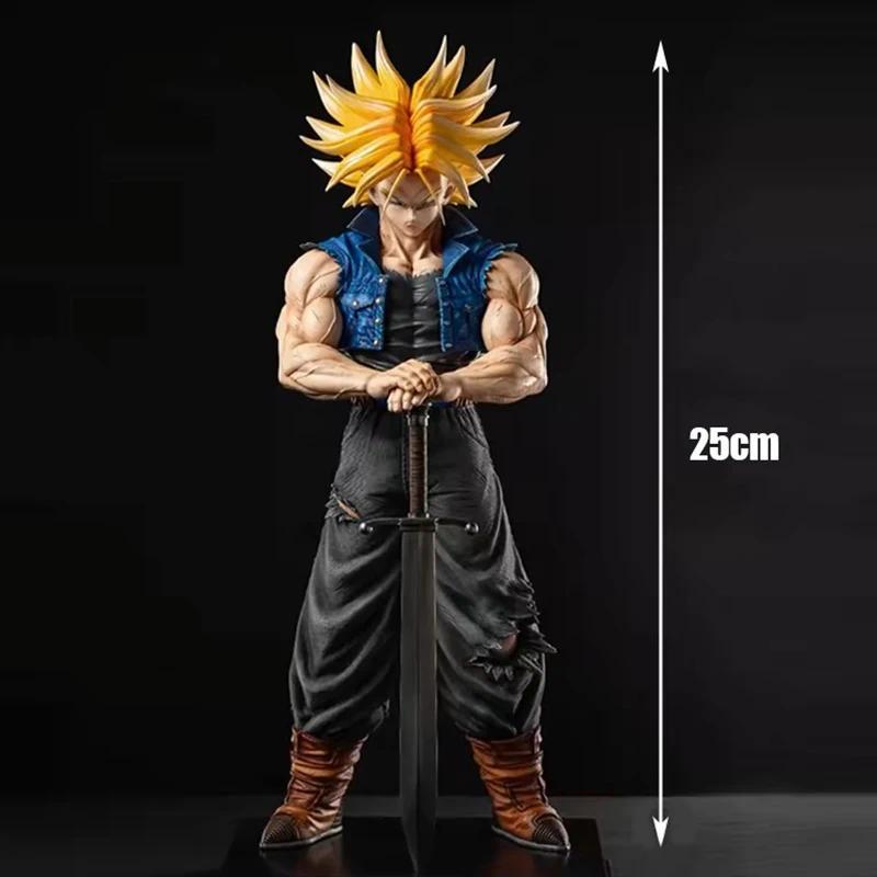 25cm 9.84in Anime Dragon Ball Z Trunks Figure Future Trunks Action Figures MPVC Statue