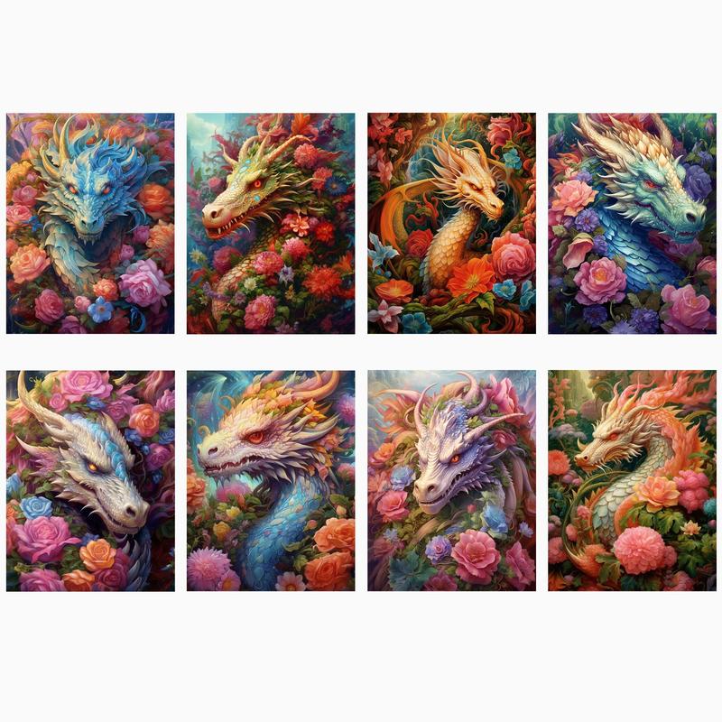 Dragon Pattern DIY Sticker (72pcs), Self Adhesive Decorative Stickers, DIY Decals for Water Bottle, Laptop, Phone Case, Scrapbooking, Journal Making, Gift Wrapping