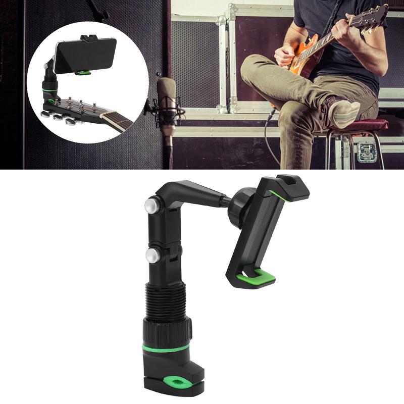 Guitar Head Phone Holder Mount for Teaching Video Recording 10Pcs Picks Wiping Cloth