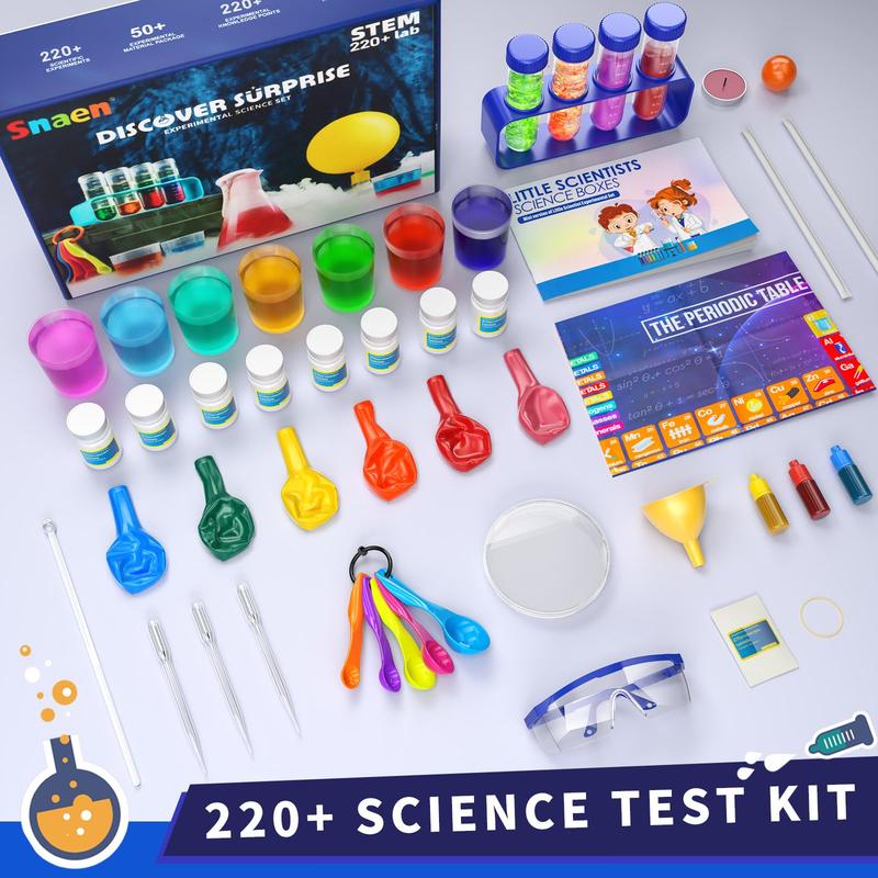 Science Kit with 220+ Science Lab Experiments,DIY STEM Educational Learning Scientific Tools  Toys Gift