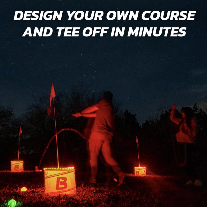 BucketGolf Glow Set - Play BucketGolf Game All Day or Night