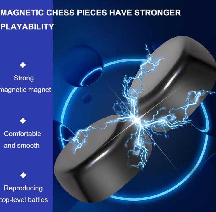 Magnetic Chess Game,Multiplayer Board Game,Fun Table Top Magnet Chess Game,Cluster Game for Kids Adult Board Games