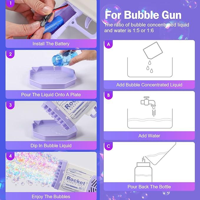 Bubble Machine,69 Holes Bubbles Machine for Adults Kids, Outdoor Toys for Kids Bubble Makers,Gifts for 4-12 Year Old Boys and Girls,Adults Birthday Wedding Party Outdoor Toy . bubble machine