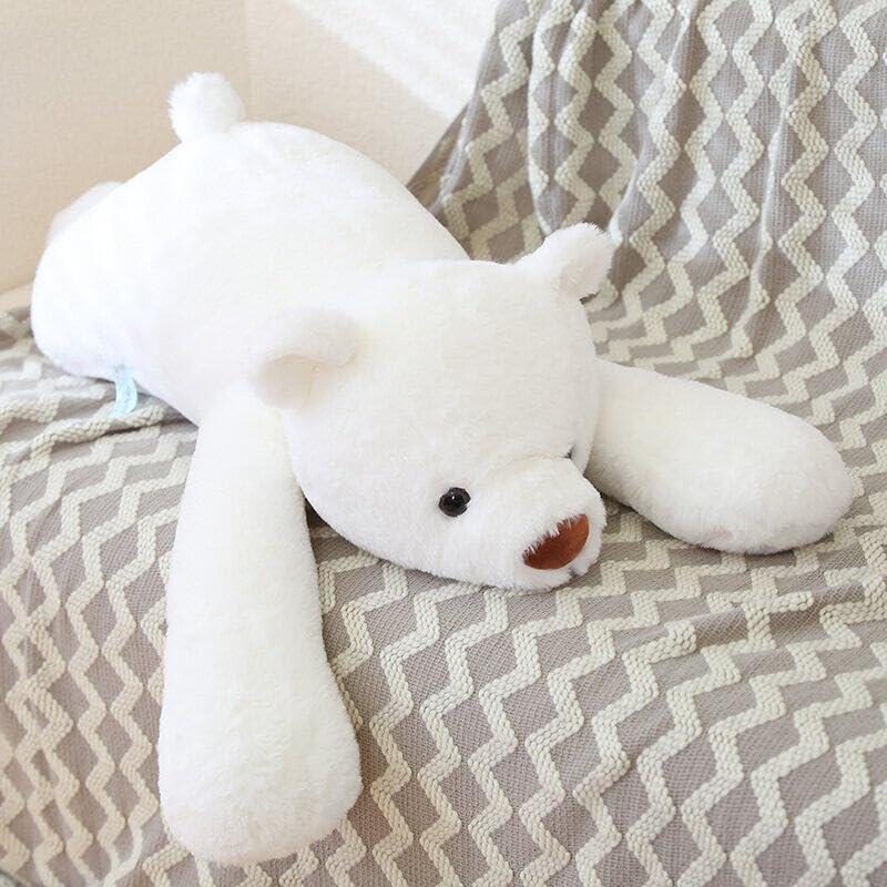 SNOWOLF 23.6“， 31.5”， 39.4”Giant Weighted Bear Stuffed Animals White Bear Brown Bear Plush Throw Pillow Super Cute Kawaii Plushie Polar Bear Hugging Toys Gifts for Boys Girls Valentine's Gift Easter Gift