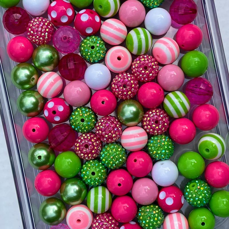 Watermelon Mix Bubble Gum Bead Mixes | 20mm Chunky Bead Mixes