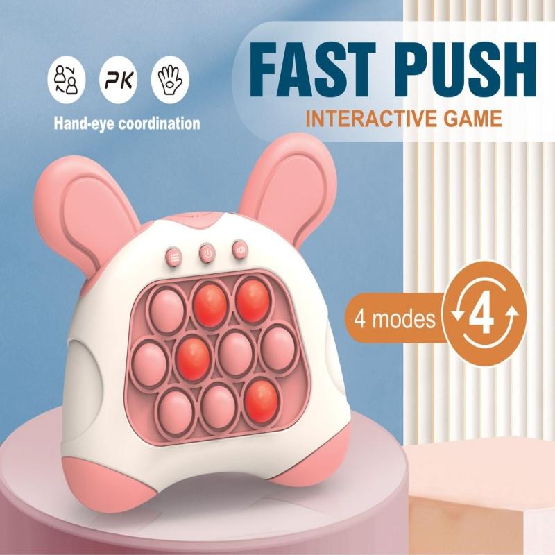 Quick Fast Push Game Console Electronic Pop It Game Light Up Pop It Pro Fast Push Puzzle Game Quick Push