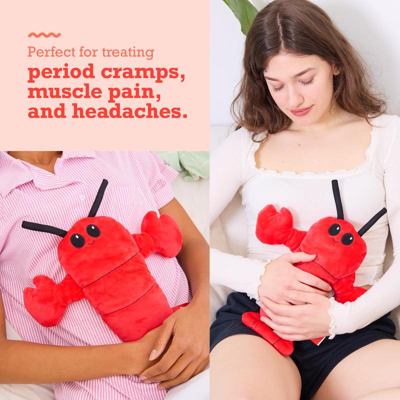 Menstruation Crustacean Lobster Plush Stuffed Toys  Lavender Scented Heating Pad For Period Cramps & Muscle Pain Gentle Gift