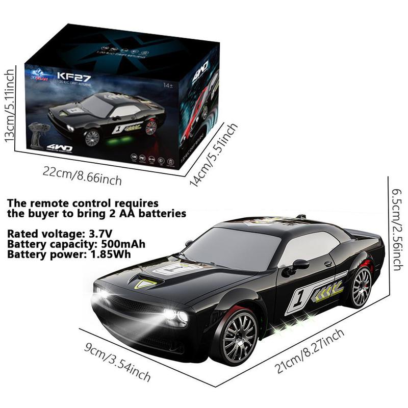 1:20 Remote Control Drift Car, 4WD High Speed Racing Car, Electric & Remote Control Toys for Kids, Birthday Gift for Boys & Girls