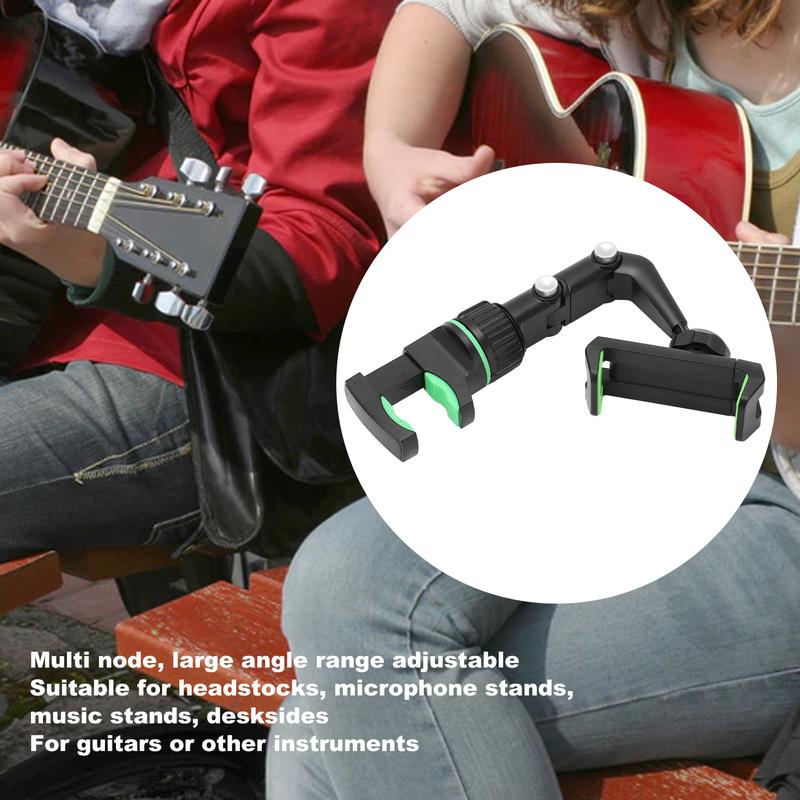 Guitar Head Phone Holder Mount for Teaching Video Recording 10Pcs Picks Wiping Cloth