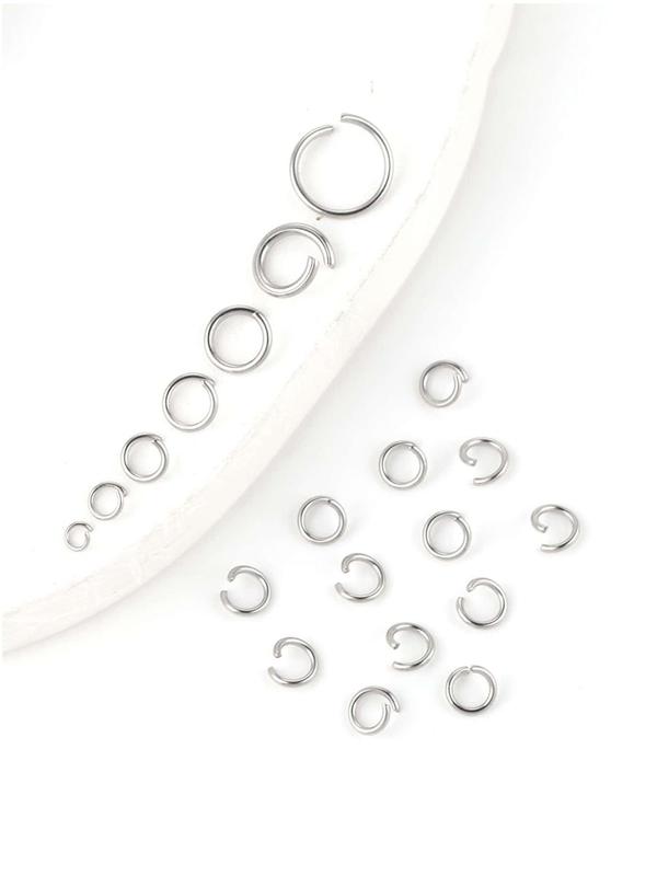 Stainless Steel Open Jump Ring for Jewelry Making (200pcs), Simple DIY Jewelry Accessories for Women & Girls, DIY Jewelry Making Supplies