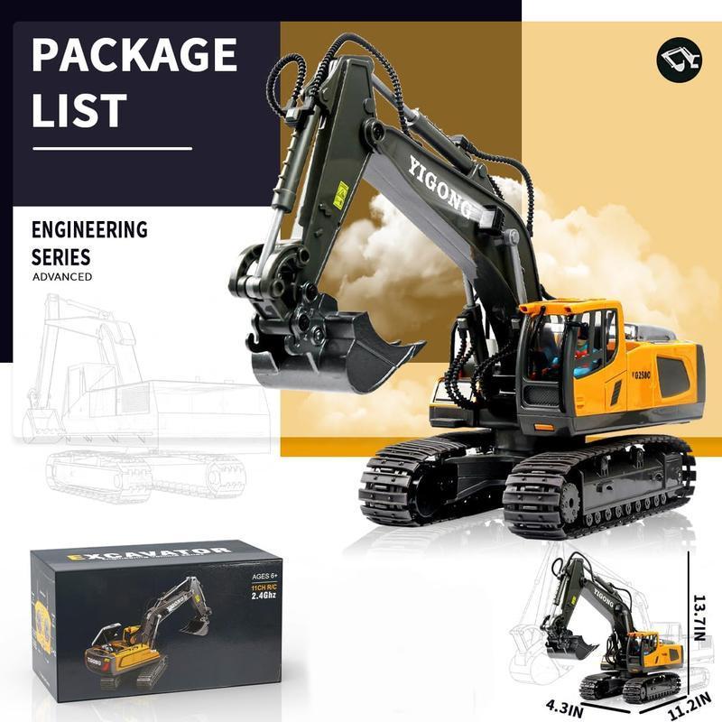 Black Friday, Engineering excavator toys, fun toy engineering trucks, remote control engineering vehicles, alloy engineering vehicle toys, realistic excavator toys