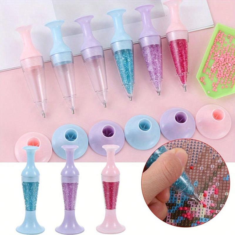 Random Style DIY Diamond Arts Colorful Painting Tool, 1 Count Point Drill Pen, Cross Stitch Embroidery Sewing Accessories, Nail Tools, Christmas Gift