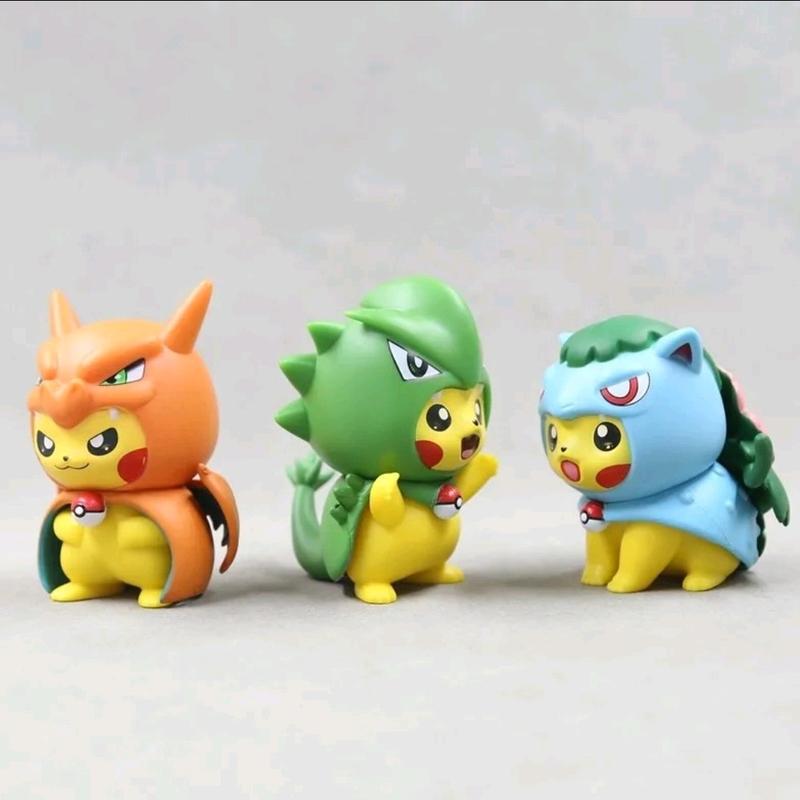 Pokemon Pikachu Cosplay Figures 3.5 Inch Vinyl