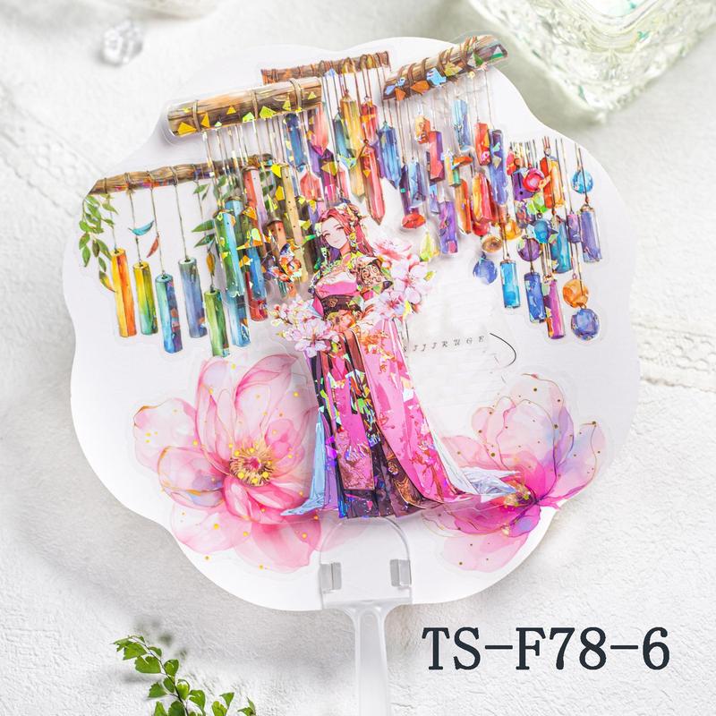 Colorful Pendant Themed Sticker, 10pcs pack DIY Decorative Sticker, Scrapbooking & Stamping Supplies for Home School Office