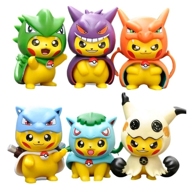 Pokemon Pikachu Cosplay Figures 3.5 Inch Vinyl