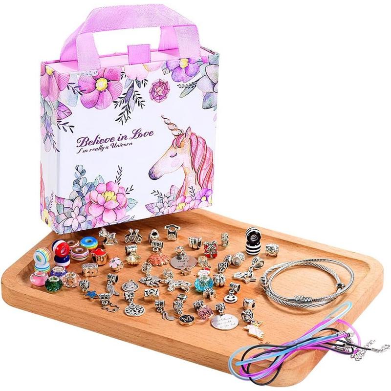 Girls Charm Bracelet Making Kit: A Girls Unicorn Toy Gifts  For Girls Making Kit 8-12 Crafts for Girls That Imagination Self-Expression and Inspires Creativity