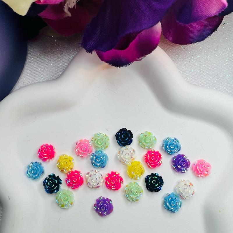 Shinning resin roses