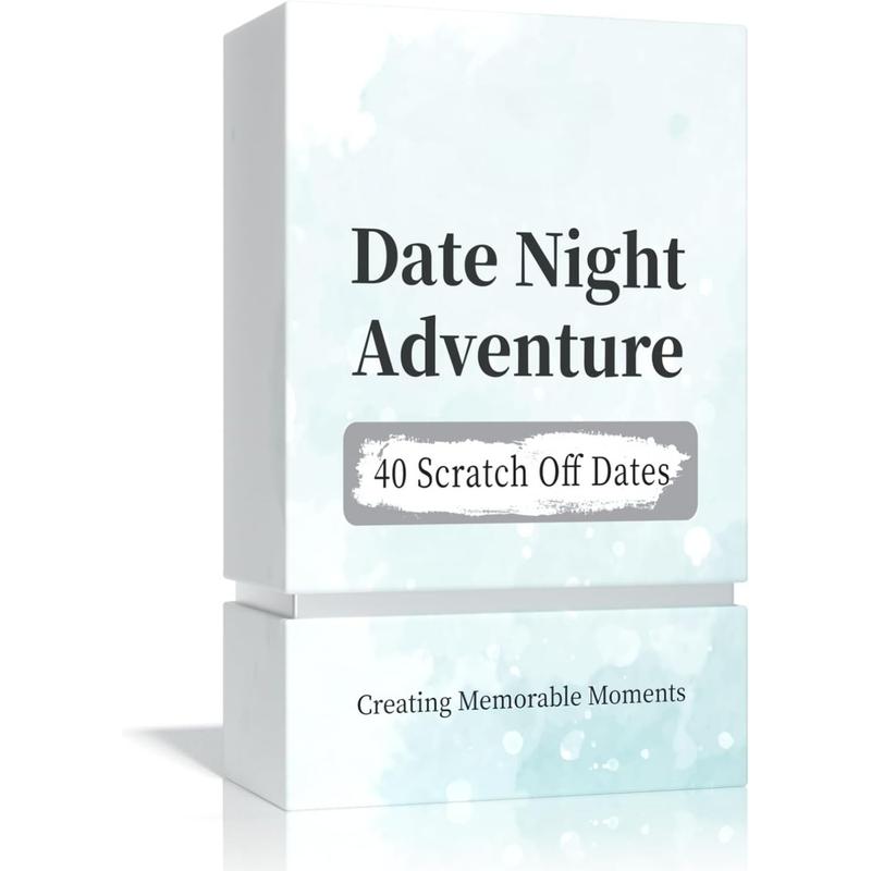 40 Date Ideas Card Games for Couples Date Night - Unique Date Deck Scratch Off Cards, Gifts for Boyfriend - Romantic Newlywed and Wedding Anniversary Couples Gifts for Him and Her