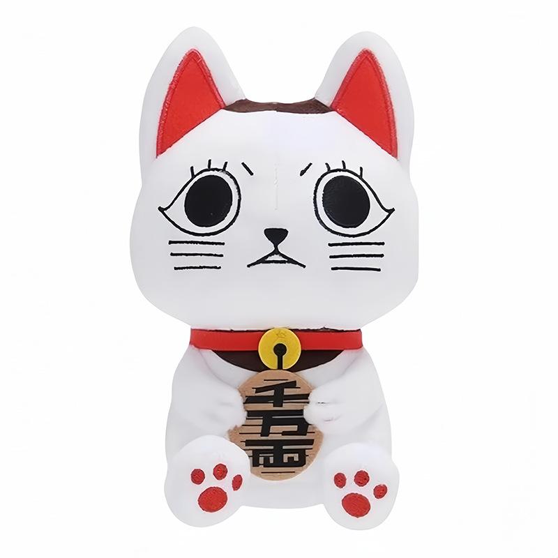 26CM Dan Da Dan Anime Plush Cute White Cat, Cute Anime Plush Doll Decoration Toy, Christmas Birthday Gift