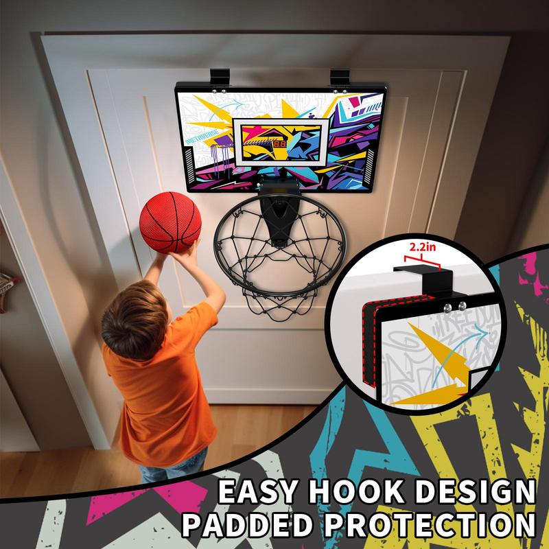 Foldable Basketball Hoop Toy, 1 Set Indoor Basketball Toy with Scoreboard, Basketball Game Toy, Parent-child Sports Toy, Gift for Boys & Girls