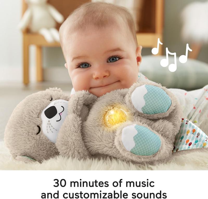 Anxiety Relief Plush Animal Breathing Relief Plush Animal Baby Sound Machine with Sensory Details Music Lights and Rhythmic Breathing Movements