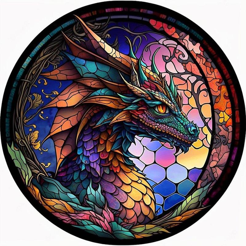 Multicolor Dinosaur Pattern DIY Diamond Art Painting Without Frame, DIY 5D Diamond Arts Painting Kit, Wall Art Decor For Home Living Room Bedroom