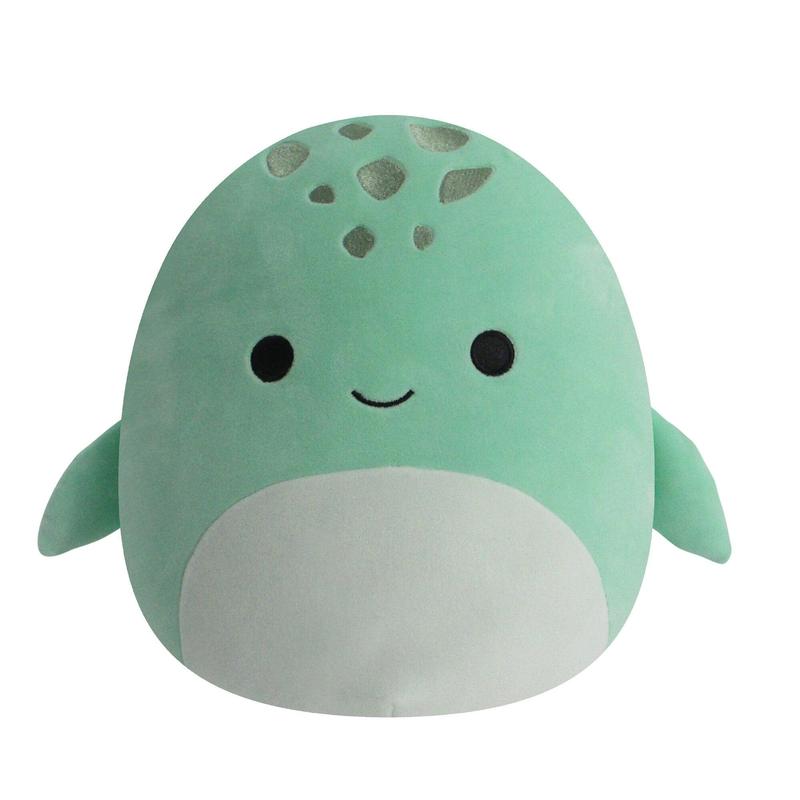 Squishmallows Original FlipAMallows, 12-Inch Odile Grey Seal and Cole Teal Turtle, Collectible Plush Toy, Ultrasoft, High-quality,