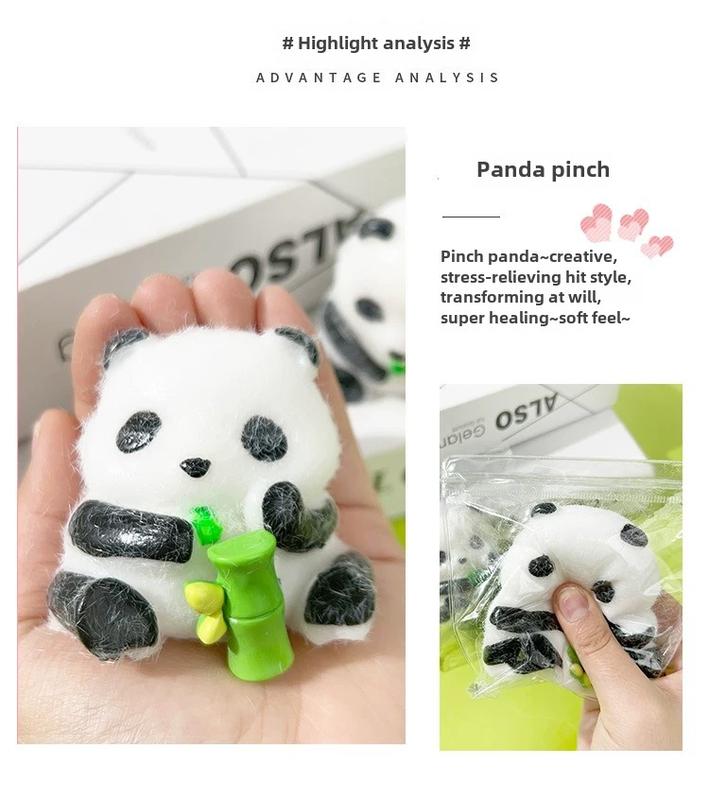 cute and soft  panda pinchle cartoon animal decompression  toy for students stress relief toys Squish it Gifts for boys and girls