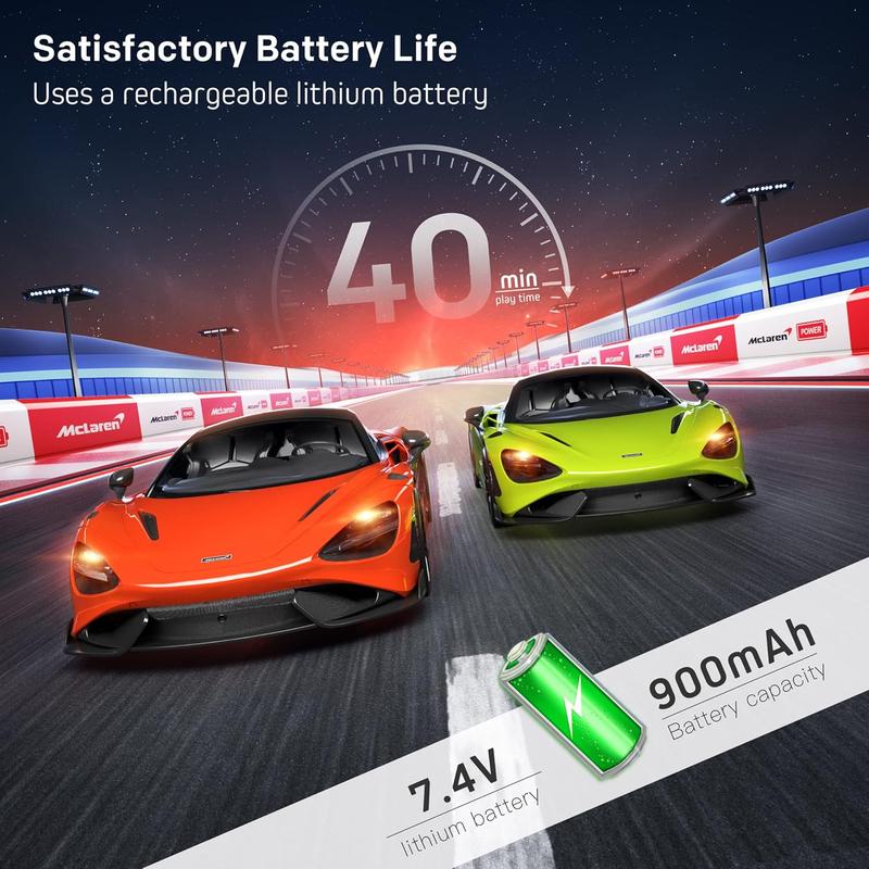 Remote Control Car, McLaren Rc Cars Officially Licensed 1 12 Scale 7.4V 900mAh Toy Car with 12km h Fast Model Car Headlight for Adults Kids Boys Age 6-12 Year Birthday Ideas Gift Orange