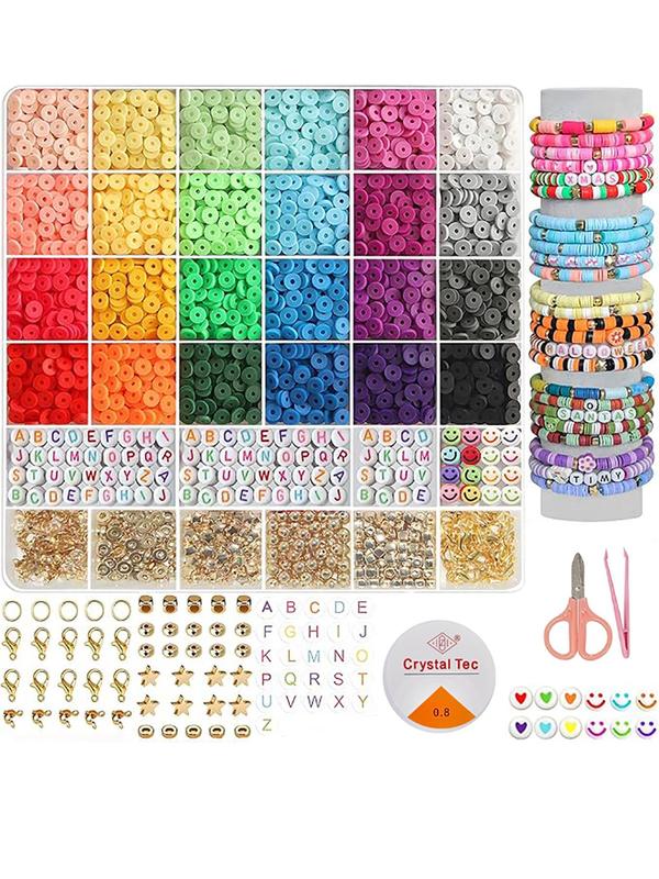 24 Color Beaded Kit, DIY Beaded Kit for Bracelet Making, DIY Jewelry Making Supplies for Women & Teenager