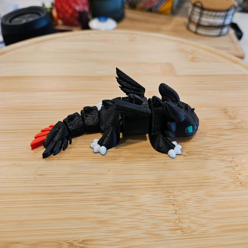 Toothless Articulating Dragon Collectible Figurine