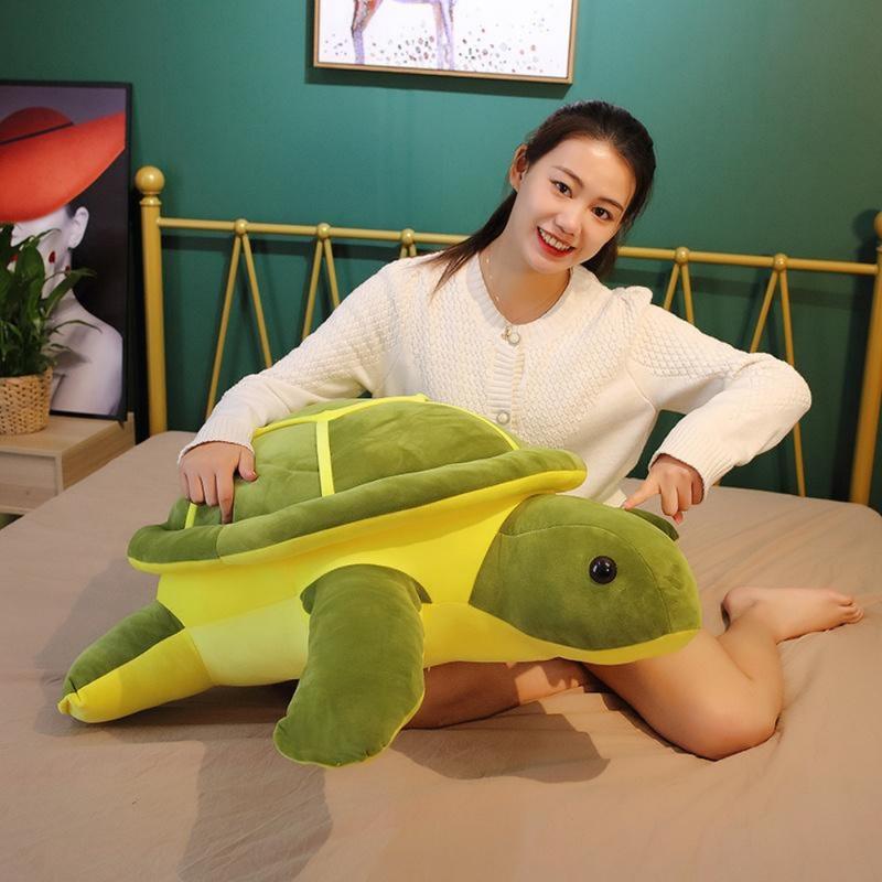 Lovely turtle plush toy soft rubber animal room decoration birthday gift