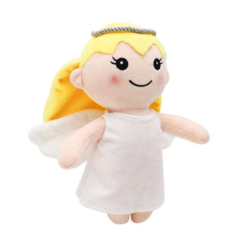 Yelakey Girl-Guardian Angel Plush Doll with Wings Savior Doll for Church Sunday School,Lovely Religious Gift for Kids, Christian Baptism Gift,Christmas Gift