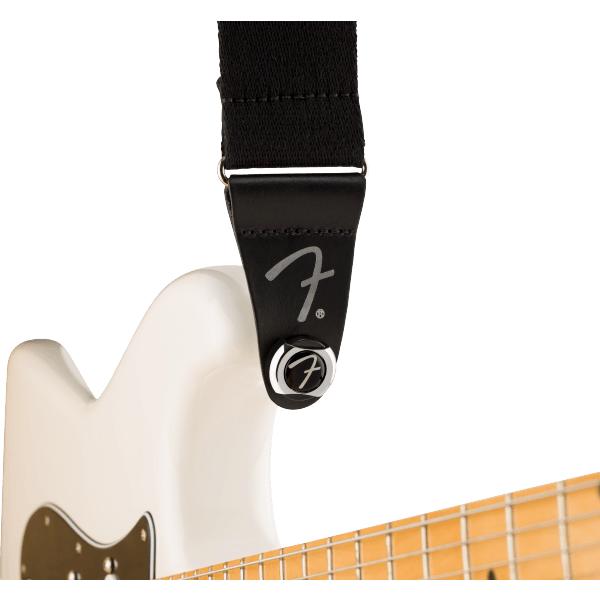 Genuine Fender Infinity F Logo Strat Tele Guitar Strap Locks Straplocks - BLACK