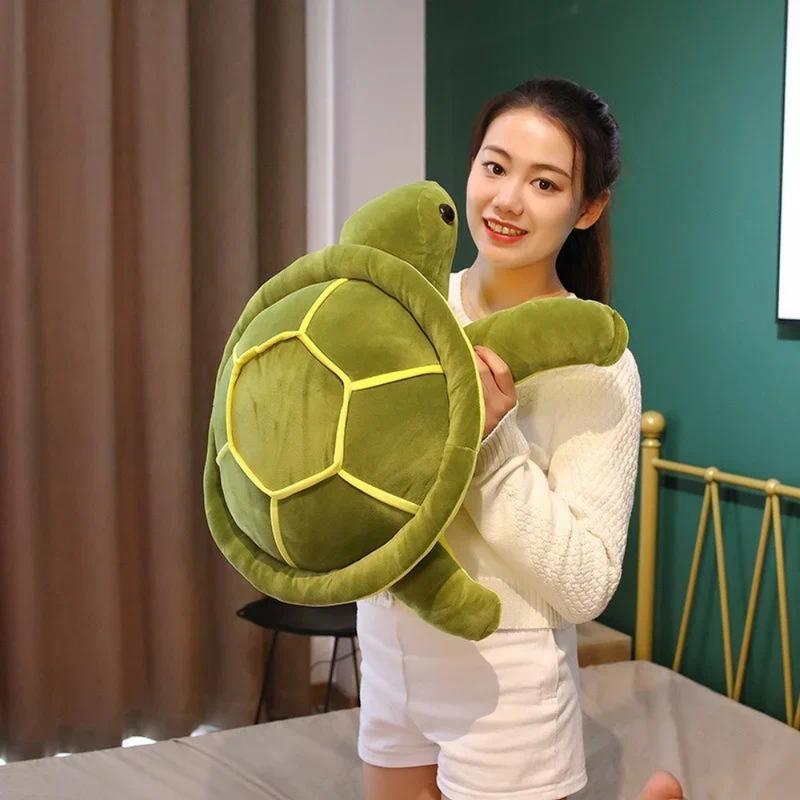 Lovely turtle plush toy soft rubber animal room decoration birthday gift