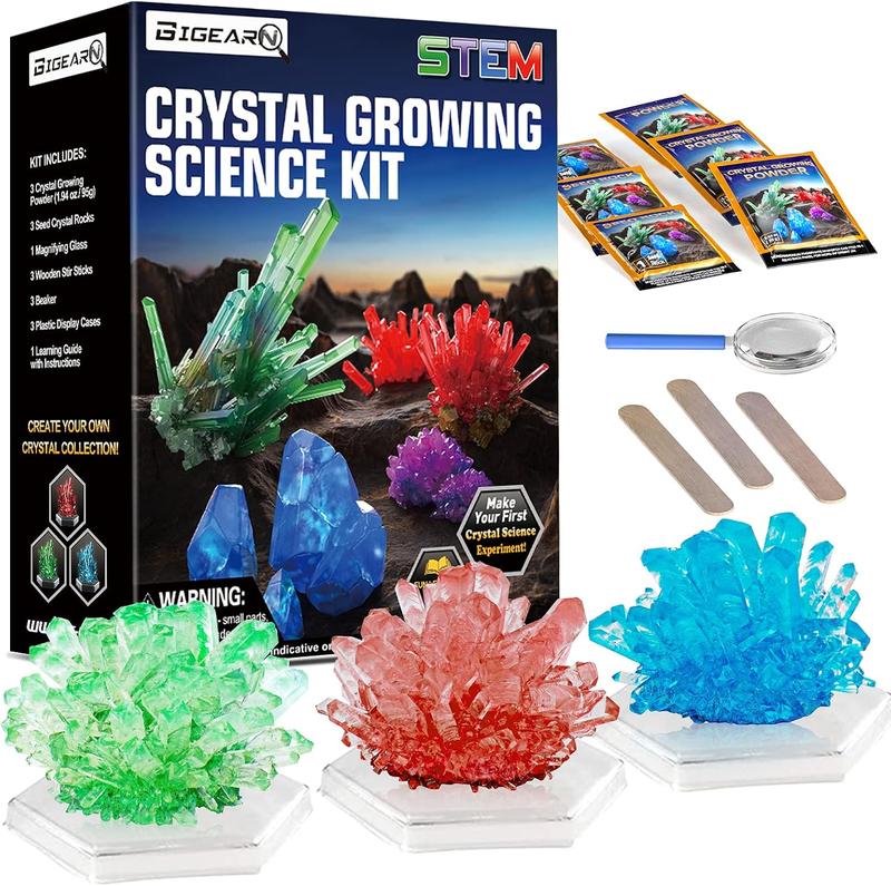 Educiro Crystal Growing Science Kit - Fun and Educational STEM Experiments Grow Fast in 3-4 Days