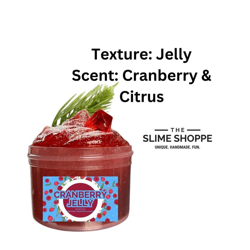 Jelly | Cranberry Citrus Scented | Christmas Stocking Stuffer | Party Kit 6oz Slime