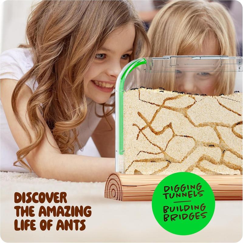 Ant Farm Kit for Kids - Ants Farms Colony - Includes Ant Voucher - Sand Habitat Kits - Bug Terrarium House - Educational Science Gifts for Kids - Nature Learning Toys for Boys, Girls & Adults