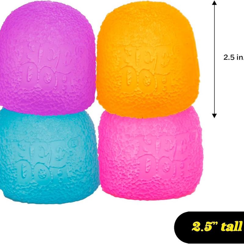 Schylling NeeDoh Gumdrop - Sensory Toy with Textured, Neon-Colored Squeeze-Gumdrop Shape in 4 Colors - One Random Color toys