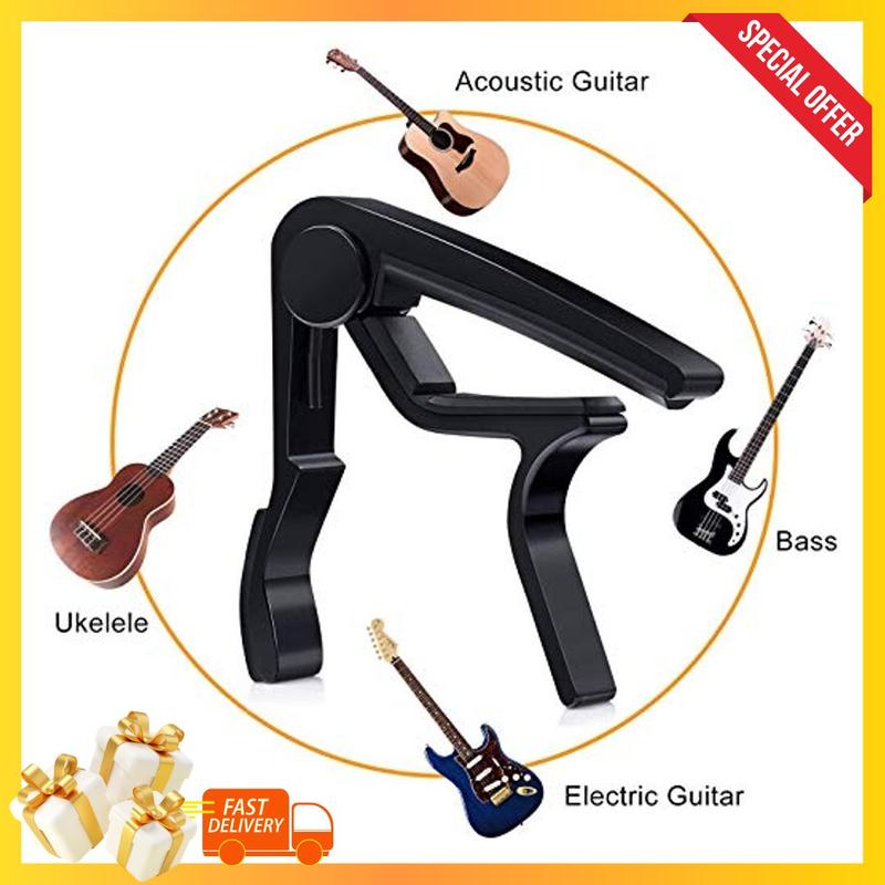 60PCS Acoustic Guitar Accessories Kit Including Guitar Strings, Tuner, Capo, 3-in-1 Restring Tool, Pick Holder, Bridge Pins, Nuts & Saddles, Finger Protector, Finger Picks, Fretboard Stickers