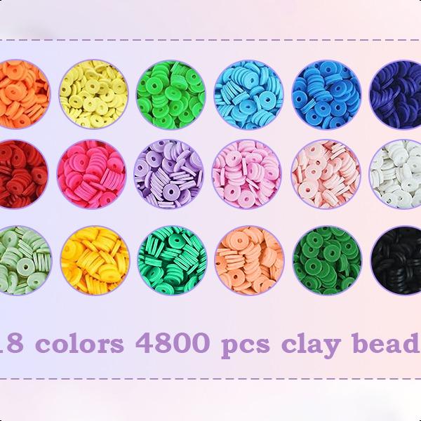 5300 Clay Beads Bracelet Making Kit  – Christmas Craft Gift for Girls, Arts & Crafts , Fun Birthday Gift