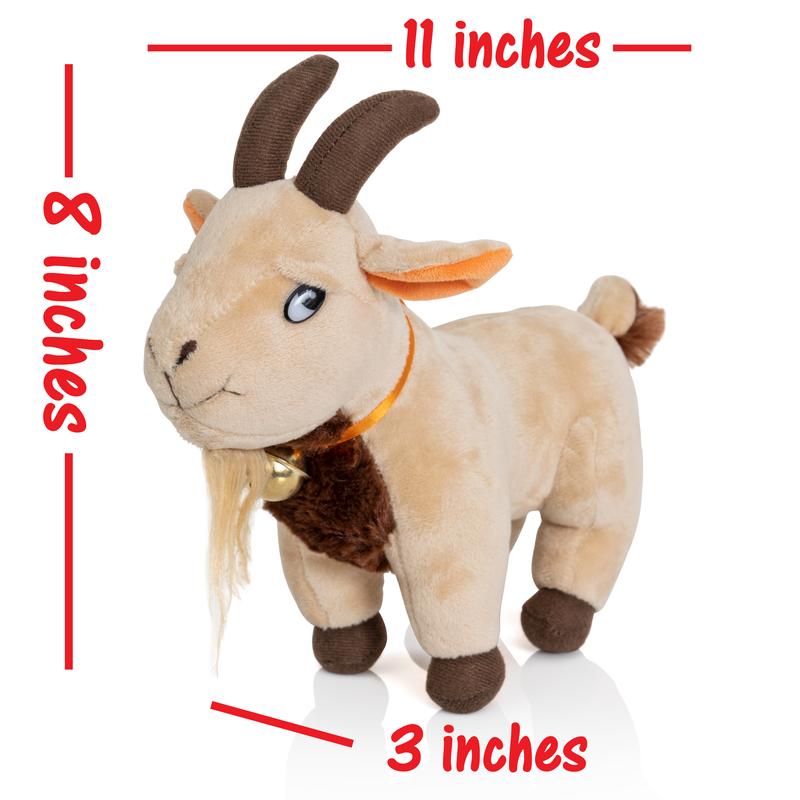 Screaming Goat Toy – 11” Plush Desk Toy Makes Hilarious Screaming Sound - Funny Gag Gift for Friends and Coworkers