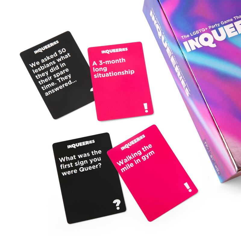 InQueeries - The LGBTQ+ Party Game with 450 Cards and Crown by Relatable