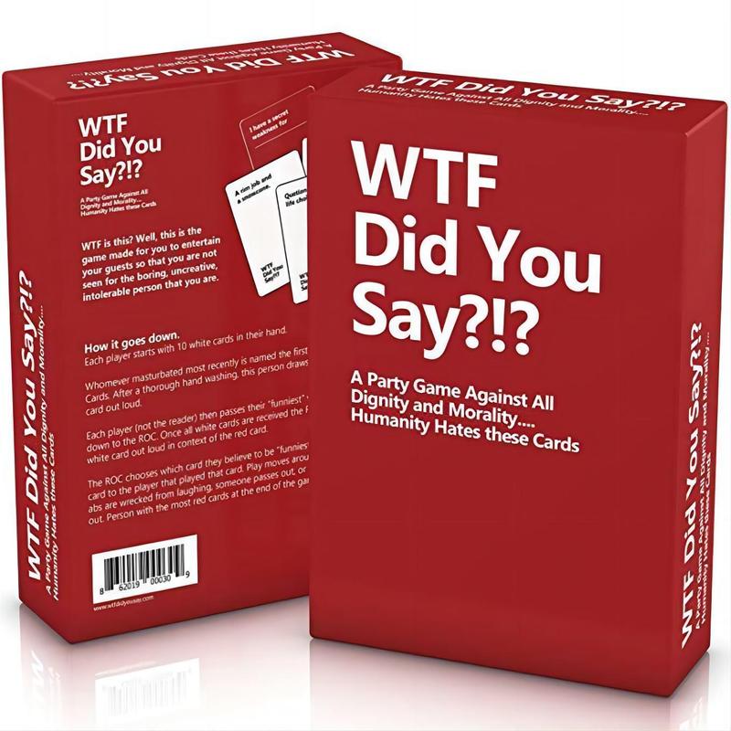 WTF Did You Say? 1 Set Adult Party Card Game, Humorous Conversations and Laughter Party Game, Party Gift, Party Activities Supplies